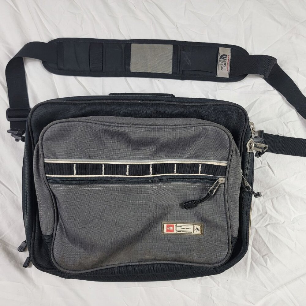 The North Face Black Gray Travel Tools Messenger Bag Mechanics Cars Work Wear